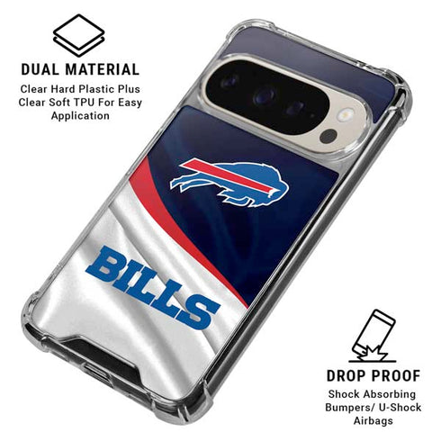 NFL Buffalo Bills Pixel 9/9 Pro Clear Case